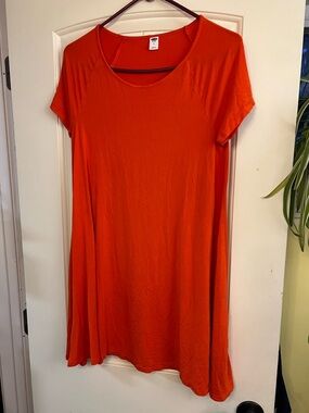 Old Navy Bright Orange Scoop Neck Tunic